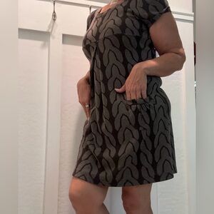 Enfocus Studio Brown and Tan Mini Dress‎